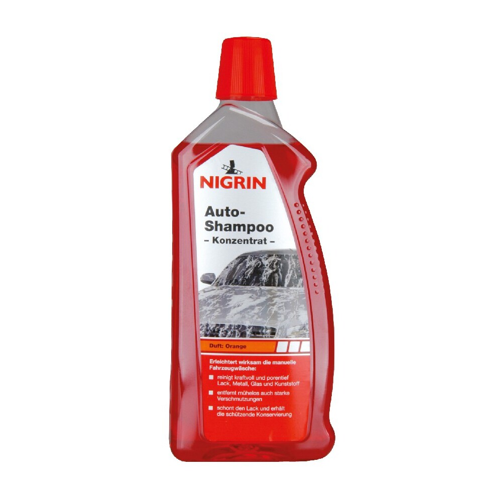 Nigrin Auto-Shampoo Konzentrat, 1 L, Orangenduft