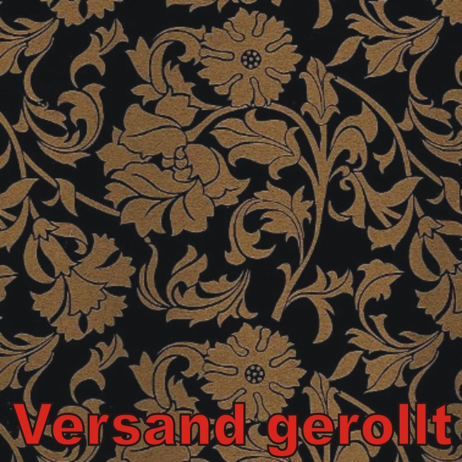 Klebefolie - Möbelfolie Ornamente Barock Gold Hellblau 45 cm x 200 cm  Dekorfolie